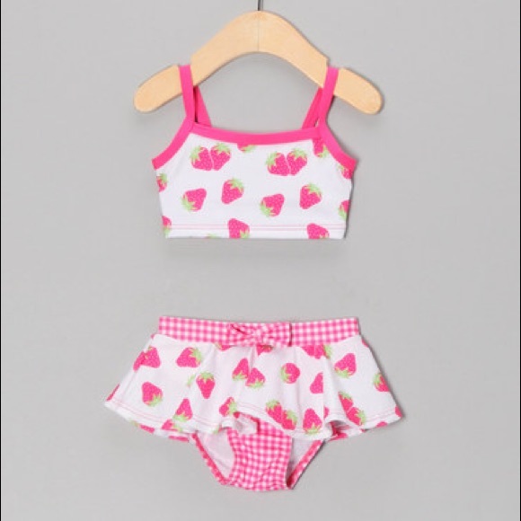 penelope & mack Other - SOLD❌Strawberry two piece bathing suit